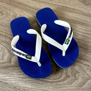 Kids Brazil kids havaianas flip flops sz13